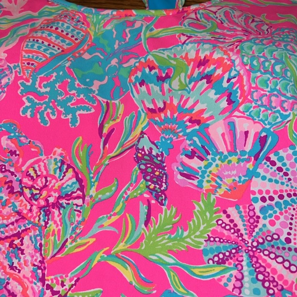 Lilly Pulitzer Mina Bra tank UPF 50+ Shell Me Something Good NWT Medium - Picture 4 of 8